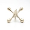 TopComfy Decorative Object Cast Aluminium Jack Paperweight for Stylish Office Desk Decor, Silver, 5.5"*5.5"*4.5" - 3 of 4