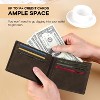 Generic Airtag Wallet for Men 15 Cards Wallets Slim Rfid Leather 2 ID Window - 4 of 4