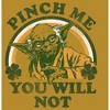 Juniors Womens Star Wars Yoda St. Patrick's Day Pinch Me You Will Not Festival Muscle Tee - 2 of 4