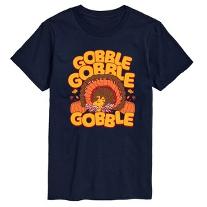 Men's - Peanuts - Thanksgiving Gobble Woodstock Short Sleeve Graphic T-Shirt - 1 of 4
