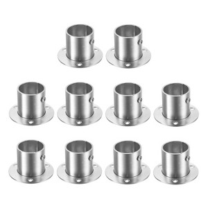 Unique Bargains Stainless Steel Corrosion Resistance Durability Closet Rod Flange Holder - 1 of 4