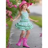 Mint Floral Top and Ruffled Skirt Set Mia Belle Girls - 4 of 4