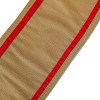 3" Dupioni Double-Sided Ribbon Gold & Red - National Tree Company - 3 of 4