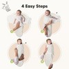 3pk Soothe Baby Swaddle 0-6 Months, Organic Baby Swaddle Sleep Sacks, Newborn, Infant Swaddle Sack - 3 of 4