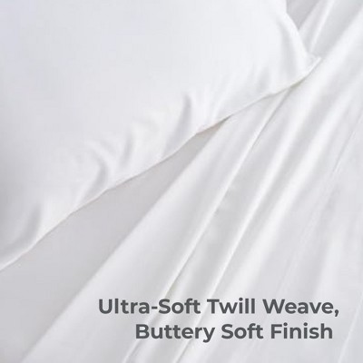 White Queen Bamboo Cotton Deep Pocket Sheet Set