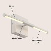 JONATHAN Y Makena Modern Minimalist Dimmable Integrated LED Metal Wall Sconce - 3 of 4