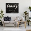 Stupell Industries Family Crazy Loud Love Inspirational Word Black Design Canvas Wall Art - 2 of 4