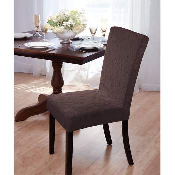 Velvet Damask Dining Room Chair Cover - Madison