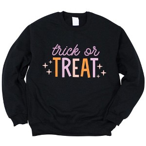 Simply Sage Market Women's Graphic Sweatshirt Trick Or Treat Colorful - 1 of 4