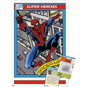 Trends International Marvel Trading Cards - Spider-Man Unframed Wall Poster Prints - 1 of 4