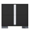 Accent Nightstand Modern with Mirrored Drawers for Bedroom or Living Room 23.3"W - 3irtyhousy - 3 of 4
