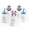 Big Dot of Happiness Ahoy It's a Boy - Dessert Cupcake Toppers - Nautical Baby Shower Clear Treat Picks - Set of 24 - 2 of 4