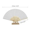 Unique Bargains Halloween Christmas Portable DIY 7-Inch Blank Folding Fan 1 Pc - 2 of 4