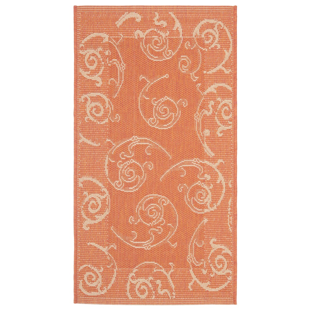  Rectangle Pembrokeshire Outer Patio Rug Terracotta/Natural