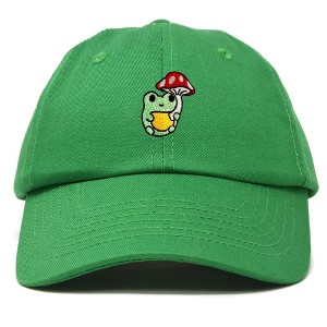 Dalix Mushroom Frog Unicorn Embroidered Cotton Dad Hat Baseball Cap Adjustable Mens Womens - 1 of 4