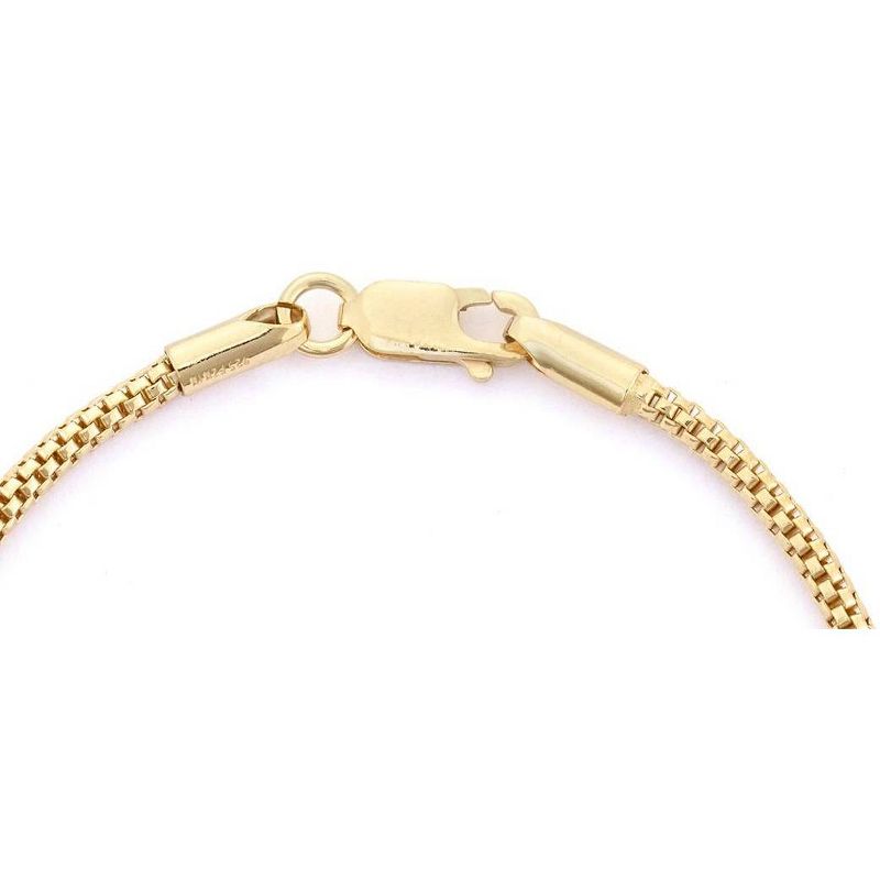 Tiara Popcorn Link Bracelet in Gold Over Silver, 2 of 4
