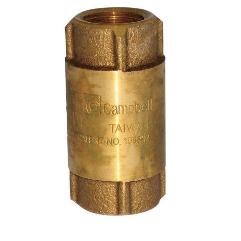 Campbell 1/2 In. D X 1/2 In. D Fip Red Brass Spring Loaded Check Valve ...