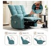 RONSHIN Swivel Rocker Recliner Chair with Heat and Massage, 360 Degree Swivel Rocking Sofa with Cup Holders, Oversized Single Seat for Living Room - 3 of 4
