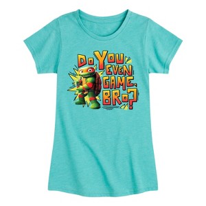 Girls' - Teenage Mutant Ninja Turtles - Battle Tycoon Do You Even Game Bro Fitted Short Sleeve Graphic T-Shirt - 1 of 4