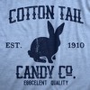 Womens Cotton Tail Candy Co T Shirt Funny Holiday Sunday Chocolate Bunny Rabbit Tee For Ladies - Crazy Dog Women's T Shirt - image 2 of 4