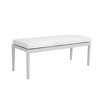 Christopher Knight Home Paula Sunbrella Fabric Cushioned Aluminum 47.2" Bench - 2 of 4