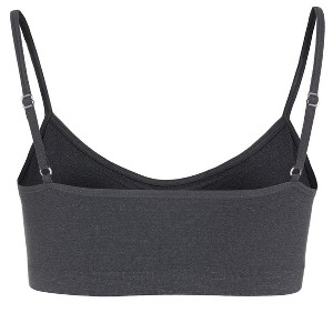 Memoi Girls' 2 Pair Pack Gathered Front Cup Training Bra - 1 of 4