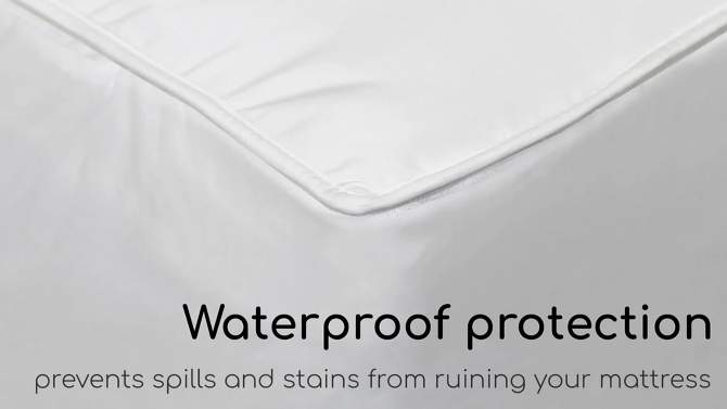 2-in-1 Hot Water Washable Allergy Protection Mattress Pad - AllerEase, 2 of 6, play video