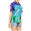 HAPPY BAY Hawaiian Shirts Womens Casual Summer Button Down Beach Party Short Sleeve Vacation Blouse Shirt Hawaii Colorful Dress Tee Shirts - 2 of 4