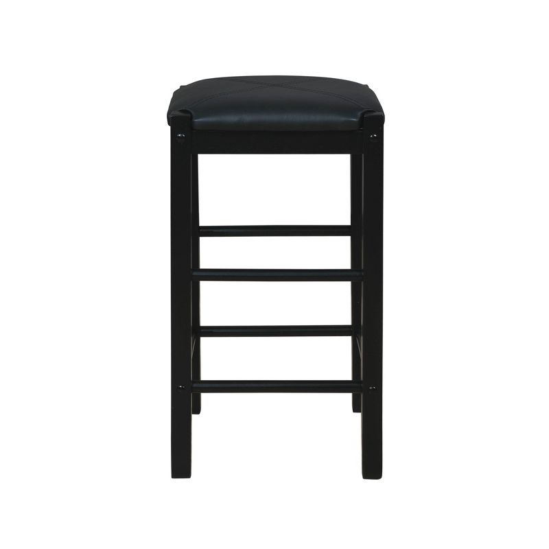 Set of 2 Lancer Backless Faux Leather Counter Height Barstools - Linon, 5 of 18