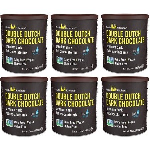 Castle Kitchen Double Dutch Dark Chocolate Premium Hot Cocoa Mix - Dairy-Free, Vegan, Plant Based, Gluten-Free, Kosher, 14 oz (Pack of 6) - 1 of 3