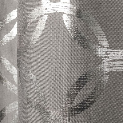 Black Pearl Light-Filtering Polyester Grommet Window Panels