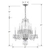 Crystorama Lighting Traditional Crystal 10 - Light Chandelier in  Polished Chrome - 2 of 4