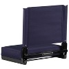 Emma and Oliver Set of 2 500 lb. Rated Lightweight Stadium Chair with Ultra-Padded Seat - 4 of 4