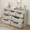 7-Drawer Dresser for Bedroom, Modern Wooden Chest of Drawers with Metal Handles, Anti-Tipping Design, Sturdy and Stable for Home Office - 2 of 4