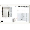 Multi-Function Mirror Cabinet, Wall Cabinet For Bathroom With Smooth Sliding Door Design, Medicine Cabinet Mirror Recessed-Cuddlewood - 4 of 4