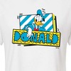Women's - Disney - Leaning Donald Duck With Nametag Cropped Graphic T-Shirt - 2 of 4