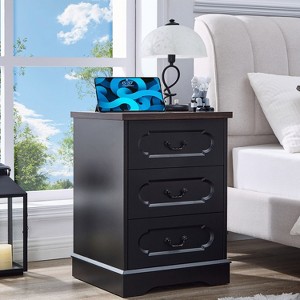 Farmhouse Dresser for Bedroom, Rustic Wood Chest of Drawers for Bedroom - 1 of 4