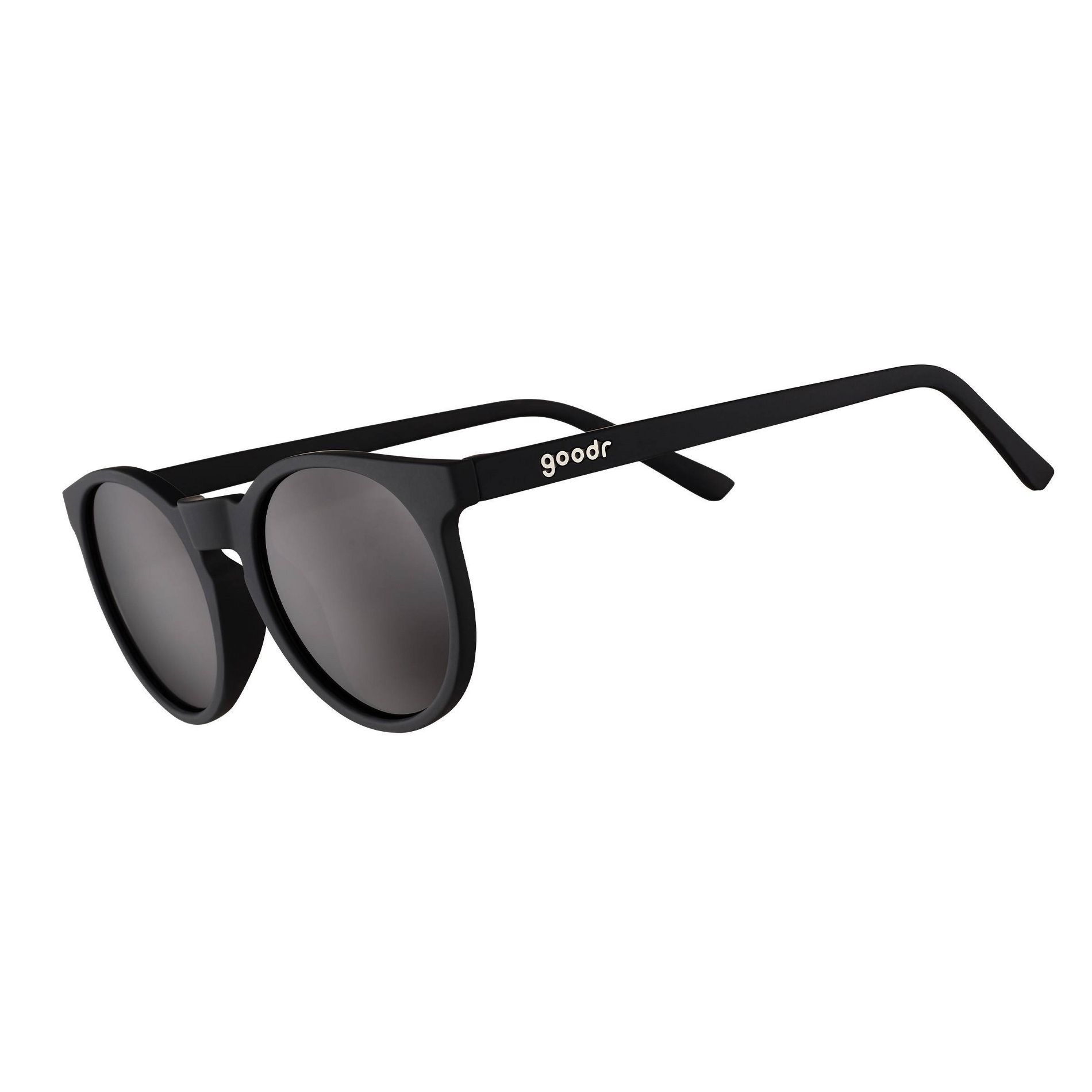 goodr It's Not Black It's Obsidian Circle G Round Sunglasses: Polarized Plastic Lenses, One Size Fits Most