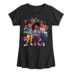 Girls' - Karma's World - Karma And Friends Star Fitted Short Sleeve Graphic T-Shirt - 1 of 4