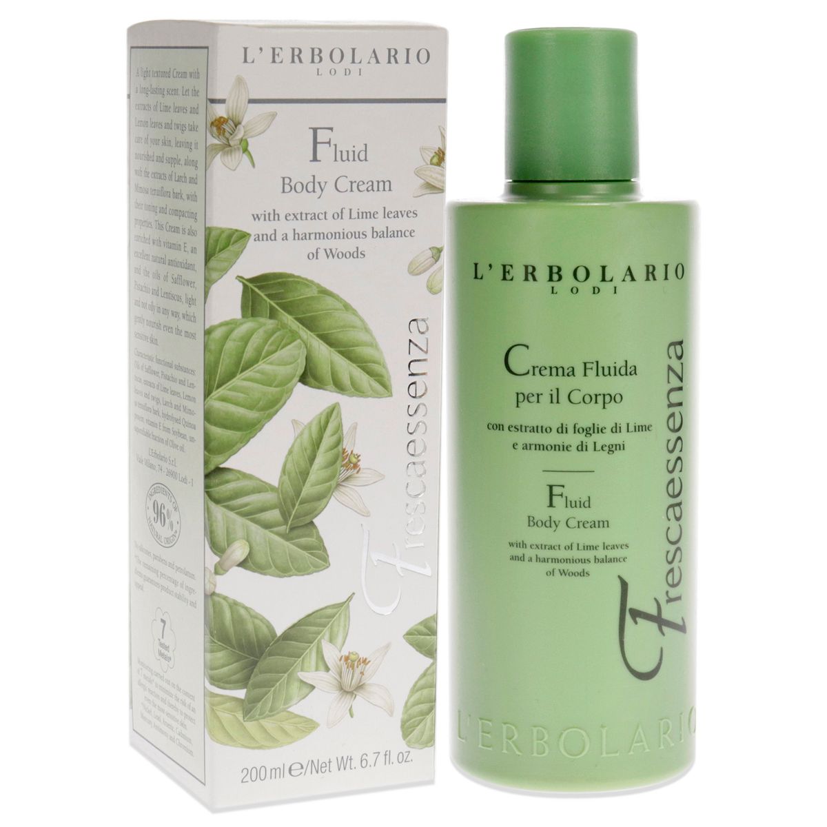 L'Erbolario Frescaessenza Fluid Body Cream - Body Cream for Dry Skin - 6.7 oz - thumbnail 2