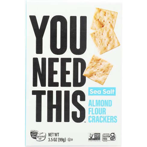 You need this cracker Almond Flour Sea Salt - Case of 6 - 3.5 oz - image 1 of 1