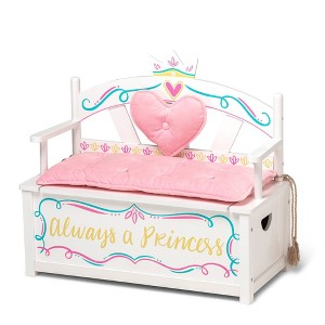 Princess Bench Seat with Storage - WildKin - 1 of 4