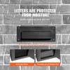 VEVOR Through The Wall Drop Box, Heavy Duty Steel Through the Wall Mailbox with 2.8-7.9" 13" Combination Lock, 13x7x17" Mail Drop Box, Black - 3 of 4