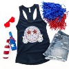 Simply Sage Market Women's Leopard Smiley Peace Sign Racerback Tank - 2 of 2