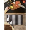 Design Imports  Black And White Stripe Tufted Mat 17.75X29.5 - 4 of 4