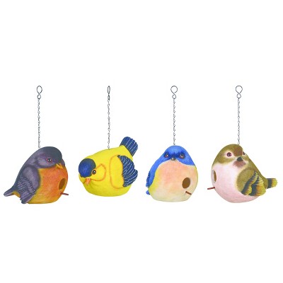 Resin Birdhouse Set of 4