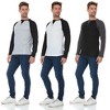 DARESAY Men's Thermal Crew Long Sleeve Henley Tops Base Layer Shirt, Pack of 3 - 2 of 4