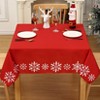 Elegant Christmas Tablecloth - Chic Festive Print for Holiday Dinner & Entertaining - 2 of 4