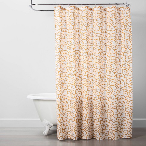 Leopard Shower Curtain Yellow White Opalhouse Target