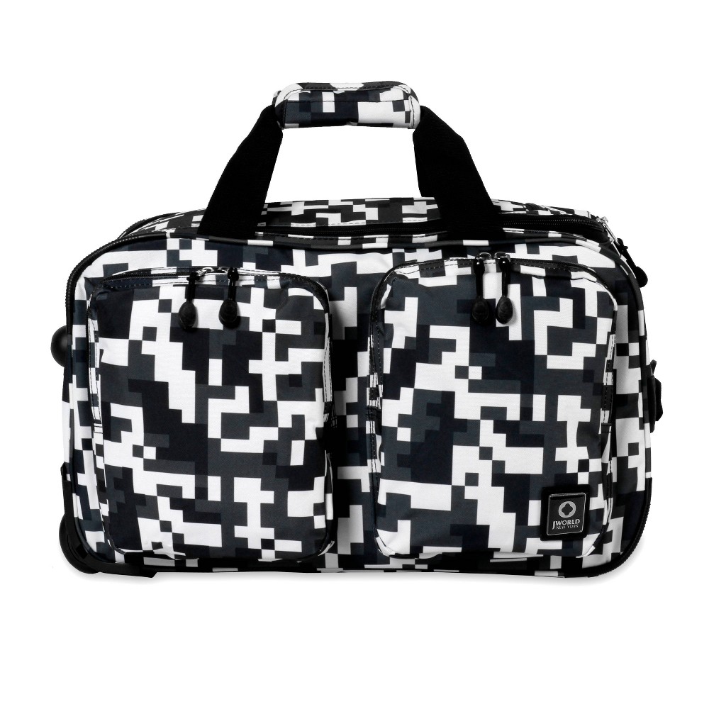 Photos - Travel Bags JWorld Duane 46L Wheeled Duffel Bag - Camo